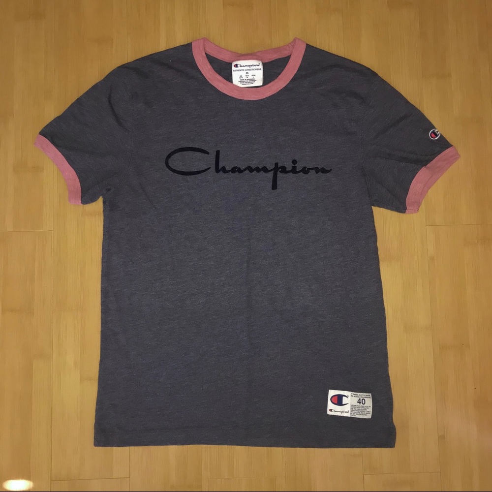 MUTED BLUE RED SHORT-SLEEVE TEE